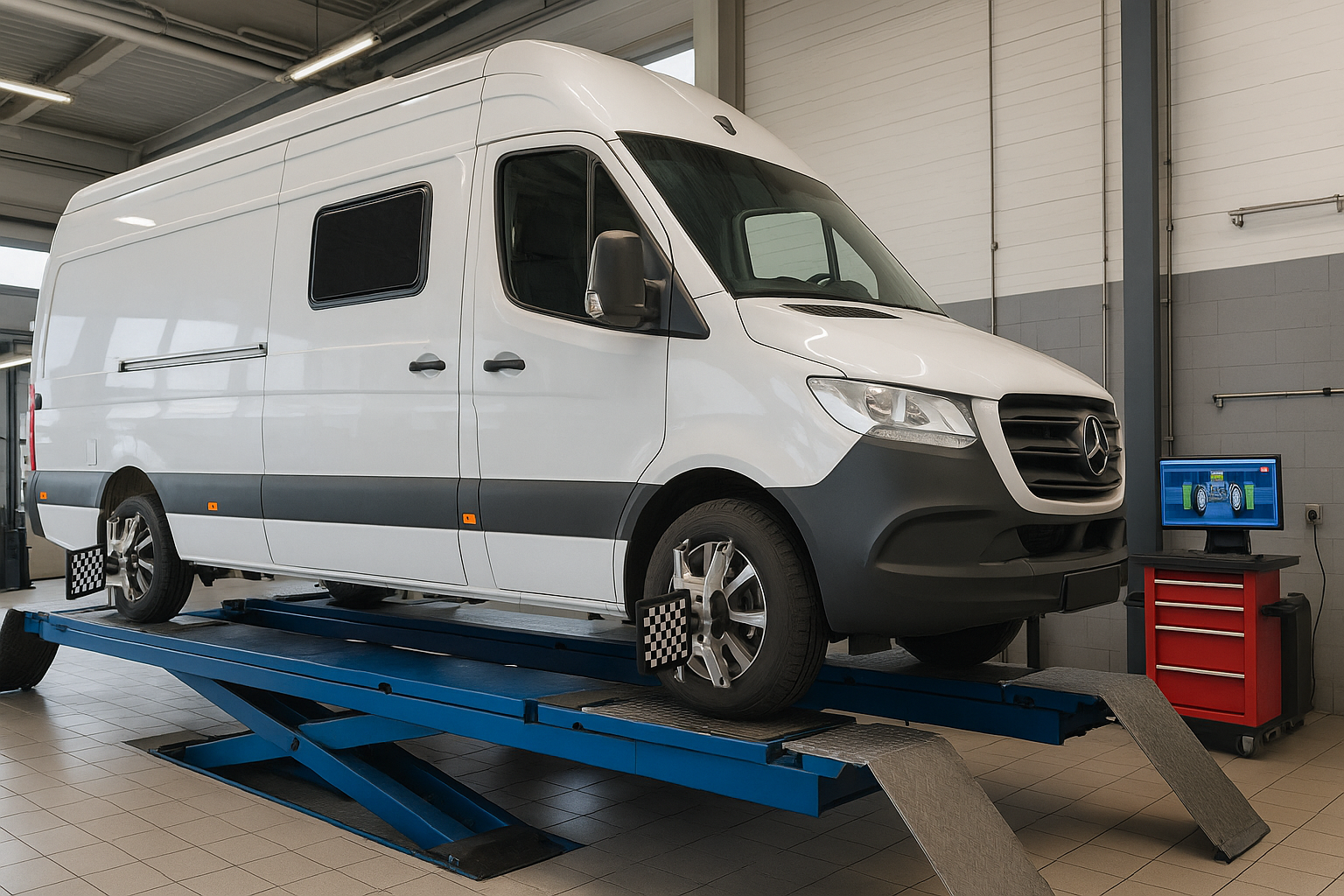 Achsvermessung Transporter & Wohnmobil